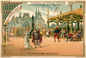 Scene from Faust, an Opera by Charles Gounod by French School